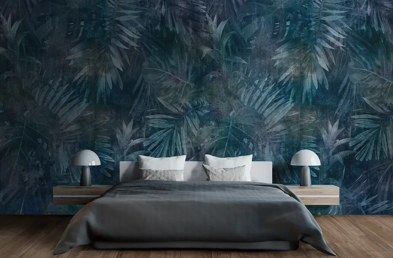 Ambiente real con porcelánico Arklam Phoenix Blue 6 mm — proyecto de interiorismo