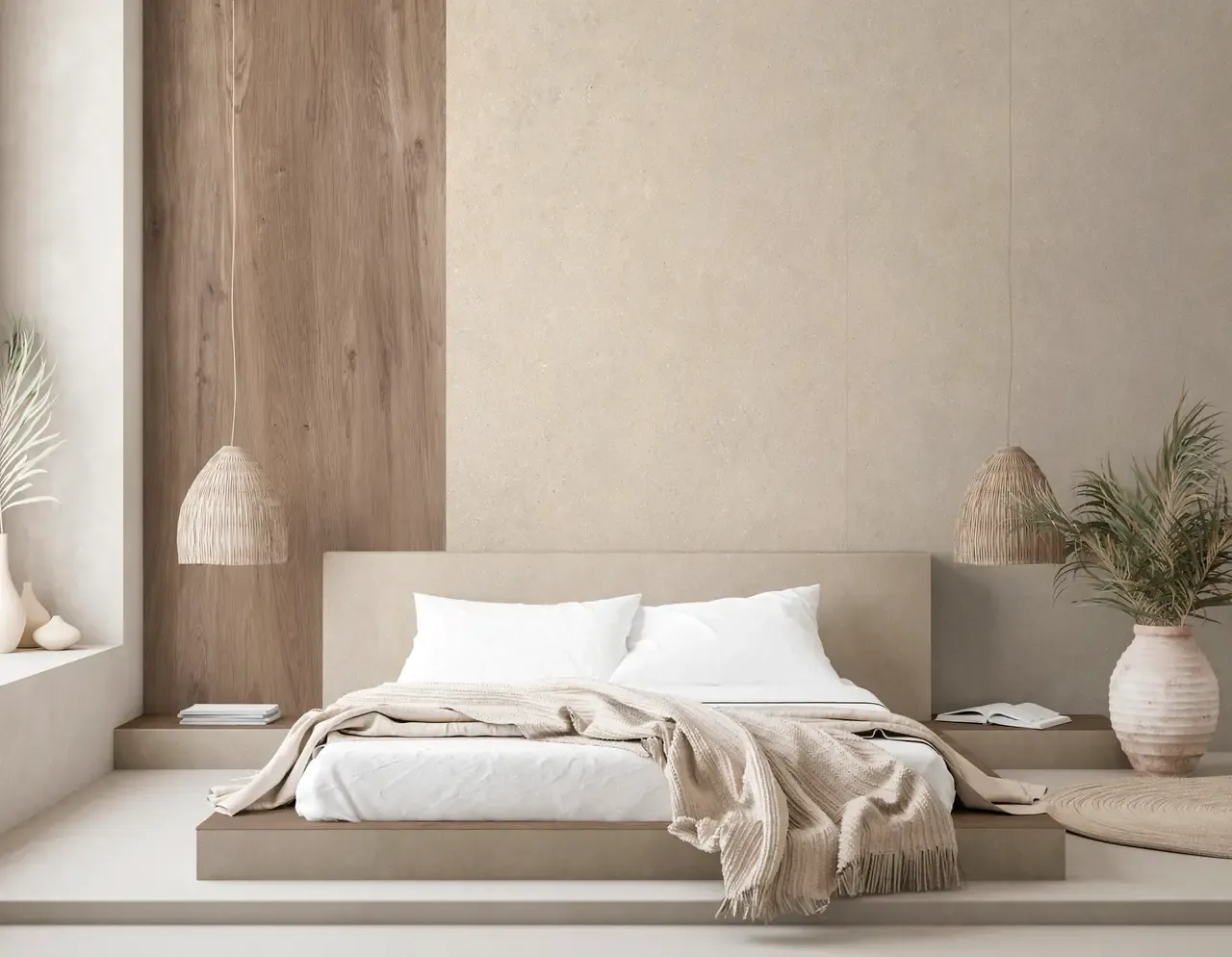 Ambiente real con porcelánico Arklam Bateig Verona 6 mm — proyecto de interiorismo