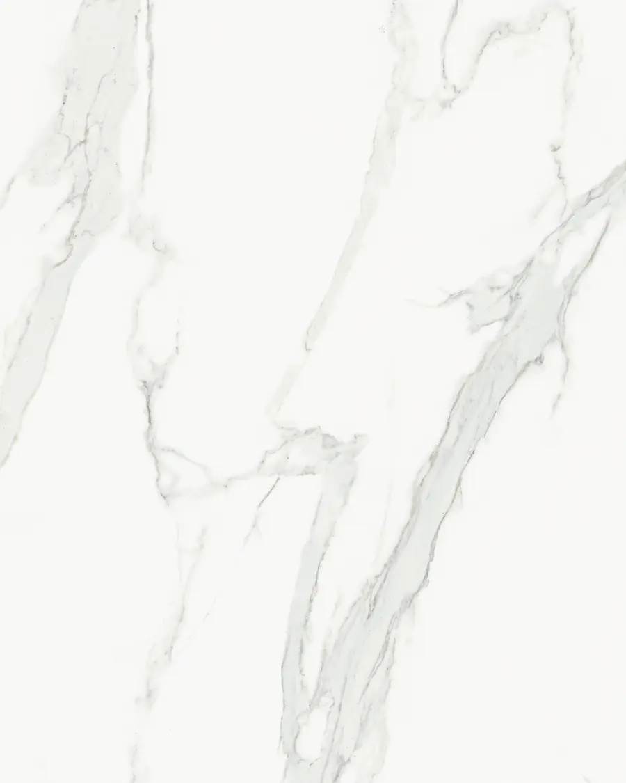 Placa porcelánica Arklam Estatuario 6 mm, efecto efecto mármol